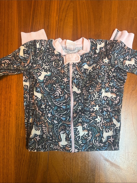 Hanna Andersson Other - Hanna Andersson Pink and Gray Toddler Top with Collar